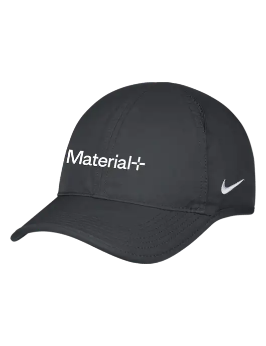 Nike Charcoal Featherlight Cap w/Material+ Logo