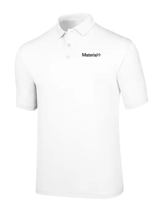 Callaway Opti-Dri White Chev Polo w/Material+ Logo