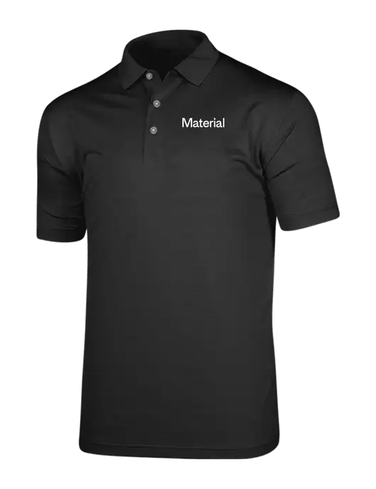 Callaway Vibrant Black Ventilated Polo w/Material Logo