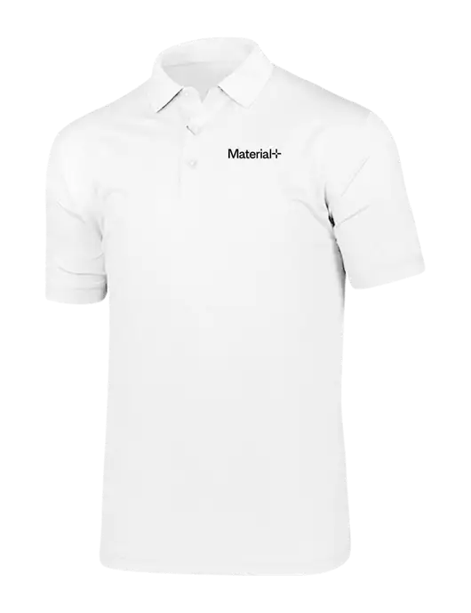 Callaway Vibrant Bright White Ventilated Polo w/Material+ Logo