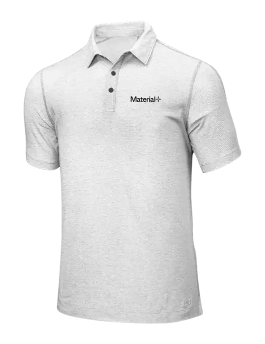 OGIO White ONYX Polo w/Material+ Logo