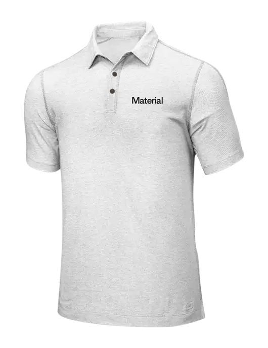 OGIO White ONYX Polo w/Material Logo