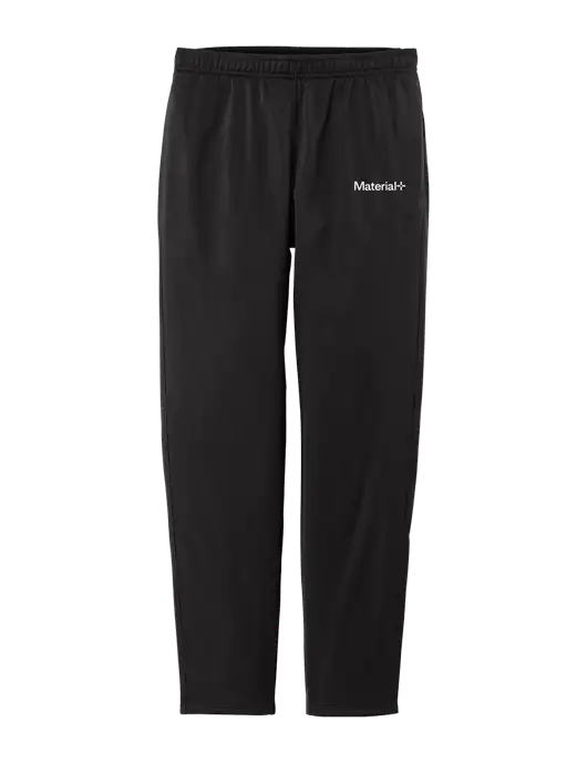 Womens Tricot Black Track Jogger w/Material+ Logo