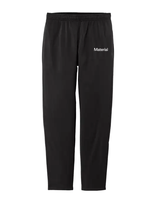 Womens Tricot Black Track Jogger w/Material Logo