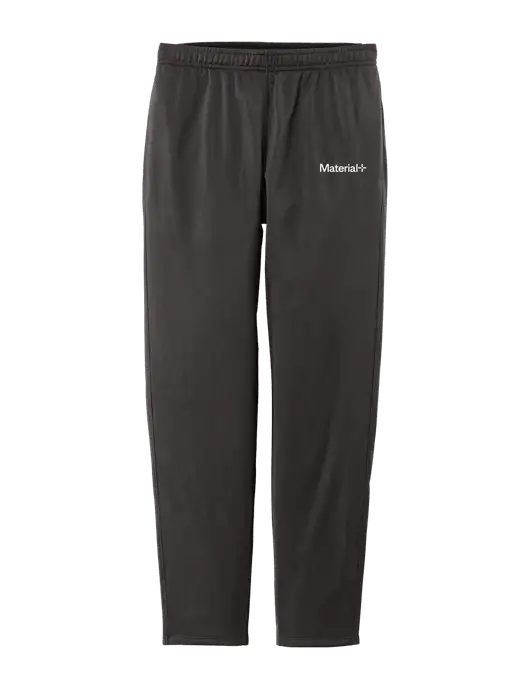 Womens Tricot Very Dark Grey Track Jogger w/Material+ Logo
