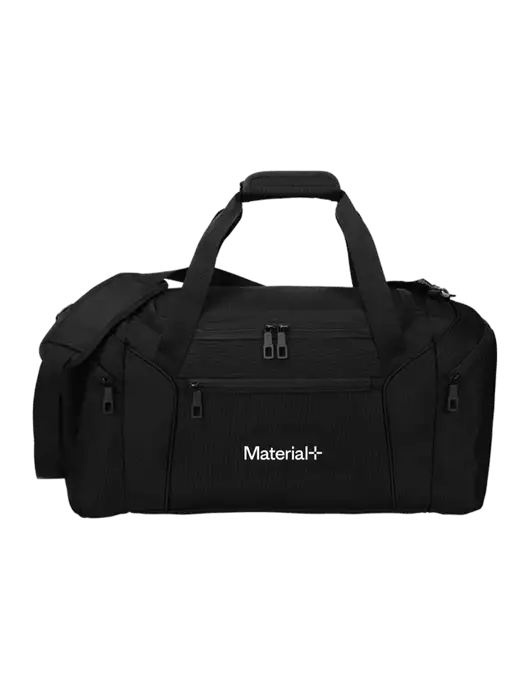 Slim & Lite Black Duffel    w/Material+ Logo