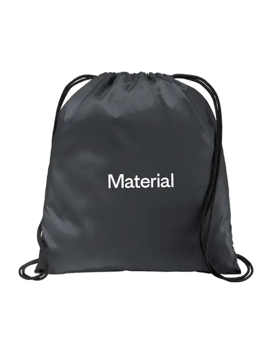 Drawstring  Graphite Grey Cinch Pack w/Material Logo