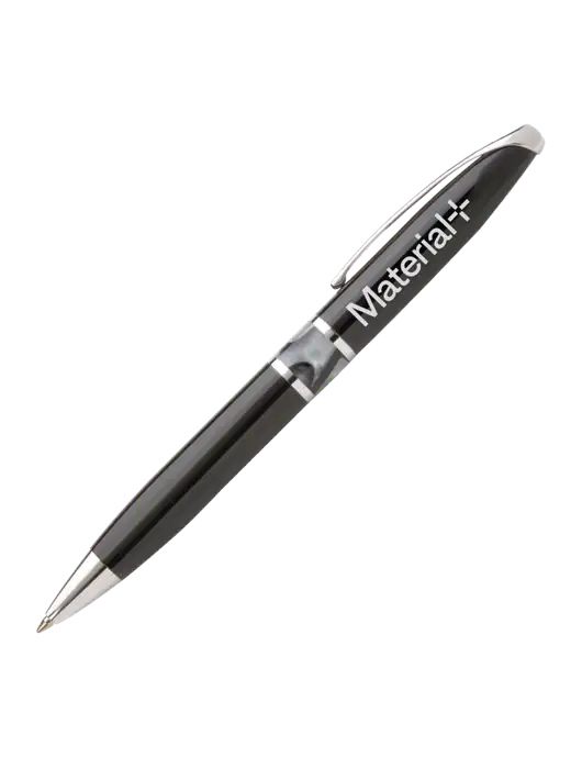 Illusion Black Pen - Black Ink w/Material+ Logo