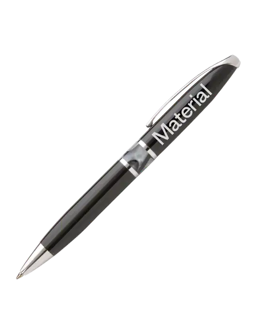 Illusion Black Pen - Black Ink w/Material Logo
